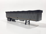 ERTL Farm Truck Covered Grain Trailer Grey and Black Die Cast Toy Car Vehicle with Opening Rear Doors and Removable Top