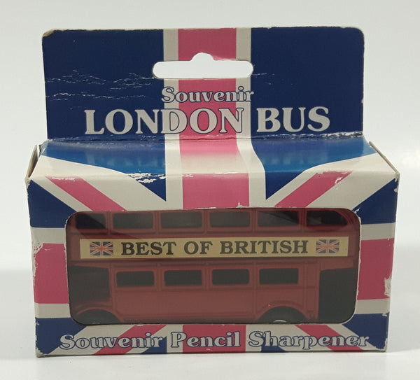 The House of Valentina Best Of British Souvenir London Bus Pencil Sharpener Red Die Cast Toy Car Vehicle New in Box