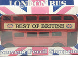 The House of Valentina Best Of British Souvenir London Bus Pencil Sharpener Red Die Cast Toy Car Vehicle New in Box