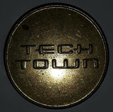 Vintage Famous Players Tech Town Gaming Game Token Metal Coin