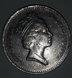 1997 United Kingdom Great Britain Ten Pence Queen Elizabeth II Metal Coin