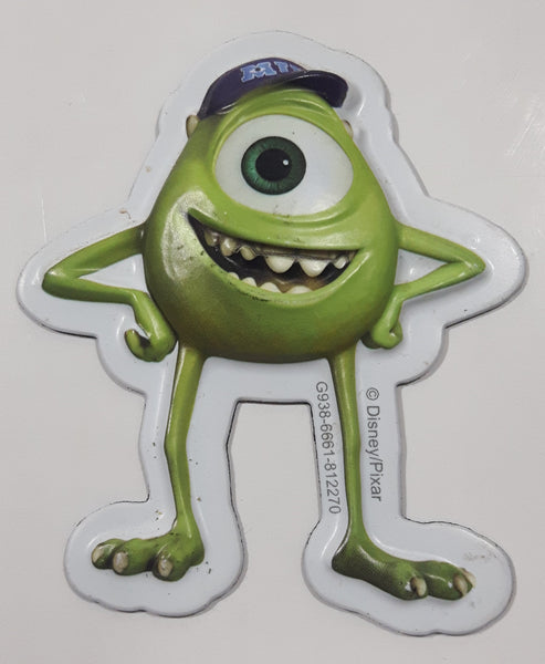 Disney Pixar Monsters Inc Mike Wazowski 2 1/2" x 2 7/8" Rubber Fridge Magnet