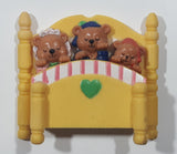 Nobel Hall Three Bears in Bed 3 1/8" x 3 3/8" Vinyl Fridge Magnet