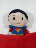 Hallmark Itty Bittys Superman Plush 4" Figure Security Blanket 14" x 14"