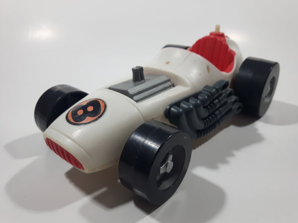 Vintage 1989 Kenner Columbia Pictures Ghostbusters Ecto 500 White Plastic Toy Car Vehicle Missing Parts