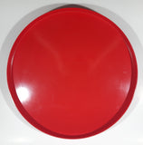 Vintage Melamin 15" Red Round Beverage Serving Tray Made in Sweden