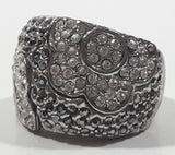 Fiore Rhinestone Austrian Crystal Pave Cocktail Ring