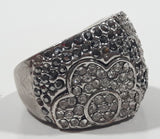 Fiore Rhinestone Austrian Crystal Pave Cocktail Ring