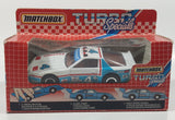 1984 Matchbox Turbo Specials TS-1 Firestone Chevrolet Camaro #4 White 1/43 Scale Die Cast Toy Race Car Vehicle New in Box