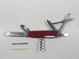 Vintage Victorinox Switzerland Swiss Army Officier Suisse Red Multi Tool Folding Pocket Knife