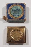 Vintage The Laurel Ladies Boudoir Safety Razor Miniature Gold Tone Metal Shaving Razor with Box