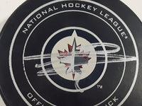 Sher-Wood Winnipeg Jets National Hockey League Official Game Puck Autographed