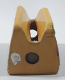 Vintage San Francisco Golden Gate Bridge and Cable Car 2 5/8" Wide Glazed Ceramic Small Notepad and Pencil Holder