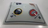 Rare NHL Ice Hockey Teams Toronto Maple Leafs Montreal Canadiens Vancouver Canucks Buffalo Sabres 13 1/2" x 13 1/2" Glass Ceiling Light Cover