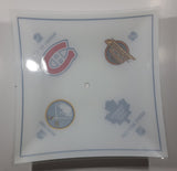 Rare NHL Ice Hockey Teams Toronto Maple Leafs Montreal Canadiens Vancouver Canucks Buffalo Sabres 13 1/2" x 13 1/2" Glass Ceiling Light Cover