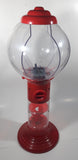 Spiraling Red Metal Plastic 19" Tall Gumball Machine