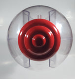 Spiraling Red Metal Plastic 19" Tall Gumball Machine