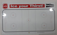 Very Rare Coca Cola Always A Winner Ice Your Thirst Powerade 18 1/4" x 30" Ice Hockey Themed Whiteboard