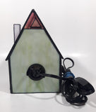 Vintage Century Classic Centuryville Pink and White Swiss Chalet Bavarian House with Green Bench 7" Tall Building Shaped Table Lamp