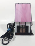 Vintage Century Classic Centuryville Pink and White Swiss Chalet Bavarian House with Green Bench 7" Tall Building Shaped Table Lamp