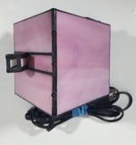 Vintage Century Classic Centuryville Pink and White Swiss Chalet Bavarian House with Green Bench 7" Tall Building Shaped Table Lamp