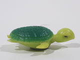 Plastic Green Sea Turtle Miniature 1 1/4" Long Fridge Magnet