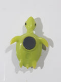 Plastic Green Sea Turtle Miniature 1 1/4" Long Fridge Magnet