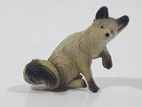 Sitting Fox 1 1/2" Tall Toy Animal Figure Made in Hong Kong