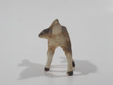 Vintage Baby Deer Fawn Miniature 1 3/4" Long Porcelain Figure Tiny Ear Chip