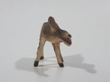 Vintage Baby Deer Fawn Miniature 1 3/4" Long Porcelain Figure Tiny Ear Chip
