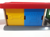 IKEA Lillabo Plastic and Wood Parking Garage Play Set with Vehicles