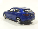 MSZ Maserati Levante Blue 1:43 Scale Pull Back Die Cast Toy Car Vehicle with Opening Doors