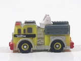 Tonka Tinys Fire Truck Yellow #42 Micro Miniature Die Cast Toy Car Vehicle