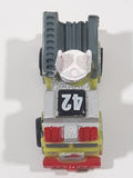Tonka Tinys Fire Truck Yellow #42 Micro Miniature Die Cast Toy Car Vehicle