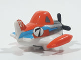 Disney Planes Dusty Crophopper Airplane Orange and White #7 Roller Ball Die Cast Toy Aircraft Vehicle