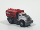 Tonka Tinys Tanker Truck White and Red Micro Miniature Die Cast Toy Car Vehicle