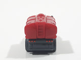 Tonka Tinys Tanker Truck White and Red Micro Miniature Die Cast Toy Car Vehicle