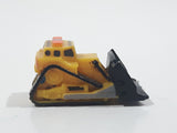 Tonka Tinys Bull Dozer Yellow Micro Miniature Die Cast Toy Construction Equipment Vehicle