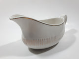 Antique Royal Knight Staffordshire England Traditional Dinnerware 22KT Gold Decorated White Gravy Boat