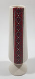 Red Ukrainian Pattern 6" Tall Ceramic Bud Vase