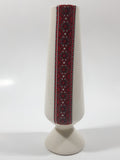 Red Ukrainian Pattern 6" Tall Ceramic Bud Vase