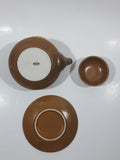 Vintage Japanese Clay Teapot And Saucer Set