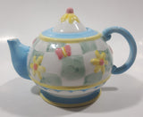 Oneida "Rainbow Garden" Patchwork Quilt Butterfly and Flower Pattern Tea Pot