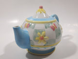 Oneida "Rainbow Garden" Patchwork Quilt Butterfly and Flower Pattern Tea Pot