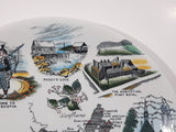 Vintage Alfred Meakin England Nova Scotia Landmarks 10" Diameter Souvenir Collector Plate