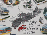 Vintage Alfred Meakin England Nova Scotia Landmarks 10" Diameter Souvenir Collector Plate
