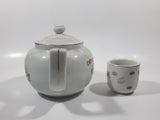 Antique Japanese Porcelain Tea Pot with Cup