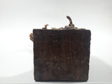 Xalisco Elaborado A Mano Mexican Folk Art Man Holding A Bundle of Sticks Paper Mache 12" Tall Figure On Wood Base