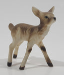 Vintage Baby Deer Fawn Miniature 2 1/8" Long Porcelain Figure