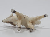 Vintage Baby Deer Fawn Miniature 2 1/8" Long Porcelain Figure